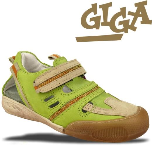 GiGa Shoes offener Sneaker Klettverschluss, Leder, Gr. 31