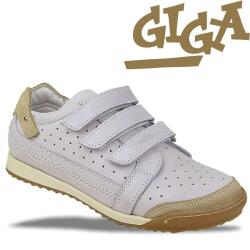 GiGa Shoes Leder Sneaker flieder Klett, Gr. 31