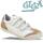 GiGa Shoes Glattleder Sneaker, Klettverschluss, weiß, Gr. 31