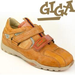 GiGa Shoes Leder Sneaker Klettverschluss orange Gr. 31