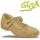 GiGa Shoes Leder Ballerina Klettverschluss, beige, Gr. 31