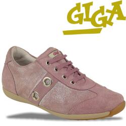 GiGa Shoes Velourleder Sneaker Schnürer, altrosa,...