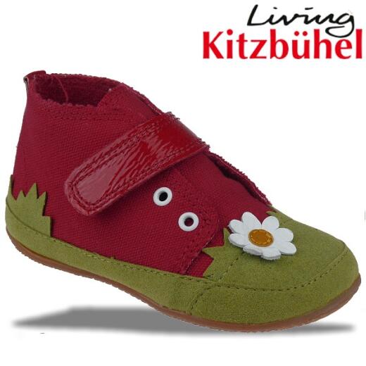 Living Kitzbühel 2103 Hausschuh Schmetterling Turnschuh rot Gr. 20-26