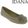 IDANA textile Ballerina Jeans Canvas Espandrillostil in 4 Farben Gr.36-42 grautöne EUR 38