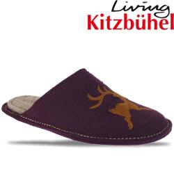 Living Kitzbühel Hausschuh 2242 Hirsch Pantoffel Flex.Filz lila Gr.38-42