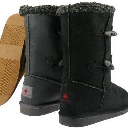 INDIGO kuschelige Boots CANADIANS Fashion Stiefel 2 Knöpfe Gr.28-35