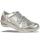 GiGa Shoes Leder Sneakers Halbschuhe, Silber, Klettverschluss, Gr. 31