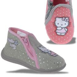 Hello Kitty "HK SACHA 327170-21" Mädchen Hausschuhe, zwei Farben, Gr. 20-27 Grautöne EUR 26