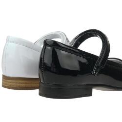 INDIGO Ballerina festlicher Schuh matt in schwarz oder weiß Gr.31-37 
