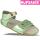 Hellgrüne Hupsakee Sandale aus Leder, Ziersteine, Gr. 27-33 30