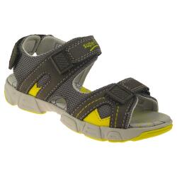 SUPERFIT Sandale Leder Mod.00182-05 Weite M grau-gelb Gr.25-35