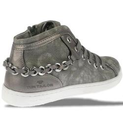TOM TAILOR M&auml;dchen High-Top-Sneaker 772711 grey...
