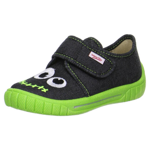SUPERFIT Kinder Hausschuh Sneaker Monster BILL 00270-02 schwarz Gr.23-38 EUR 23