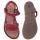 KICKERS Mädchen Leder Sandale DIAMANTO Klett biegsam Rosé oder Beere Gr.26-38