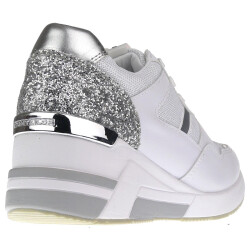 Tom Tailor 8091512 Sneaker Low-Cut Schnürer Glitter Keilabsatz Gr.37-43 weiß EUR 38