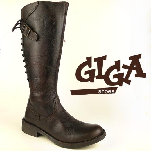 GiGa Shoes Lederstiefel d.braun, Crashleder, Gr. 31