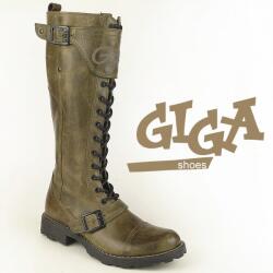 GiGa Shoes Lederstiefel marone Gr. 31