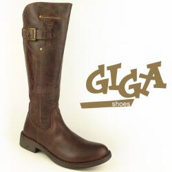 GiGa Shoes Lederstiefel d.braun Crashleder Gr. 31