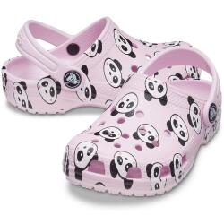 Crocs Kids Classic Panda Print Clog 206999 Ballerina Pink...