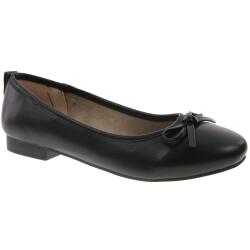 Jane Klain Damen Sommer Ballerinas Sommer Schuhe mit Schleife black schwarz 