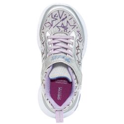 Geox Lights Blinkschuh Halbschuh Sneaker Assister Glitzer Satinschnürband Gr.24-35