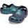 Crocs Classic Prismatic Clog 206872 Unisex Pantoletten schimmernd in schwarz-blau-grün Gr.36-49