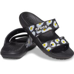 Classic Crocs Vacay Vibes Sandal 207284-0ZI Black Daisy Pantoletten Sandalen Gr.36-43