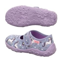 Superfit Mädchen Hausschuh Bonny 1-00283- Einhorn Gr.23-35