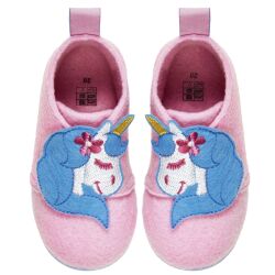 Playshoes Kinder Filz-Hausschuh Einhorn rosa 201613 Gr.21-29