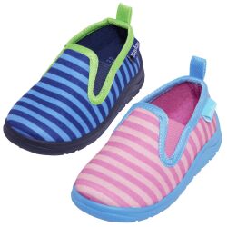 Playshoes Kinder Hausschuh Ringel blau 201816 oder pink...