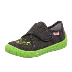 Jungen Hausschuhe Schlange Reptil Baumwolle Denim Klett...