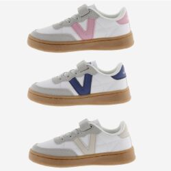 Victoria Kids Sneaker Halbschuh OSLO Low-Top Leder-Effekt...