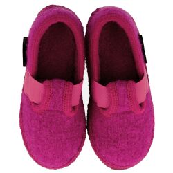Haflinger Mädchen Hausschuh Slipper Joschi 621002 Schurwolle Slip on Farbe Inka Gr.23-35