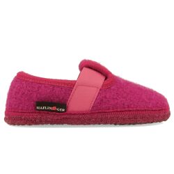 Haflinger Mädchen Hausschuh Slipper Joschi 621002 Schurwolle Slip on Farbe Inka Gr.23-35