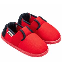 Nanga 2.0 Kinder Hausschuh Klette Slipper Latexsohle...