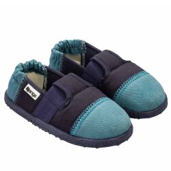 Nanga 2.0 Kinder Hausschuh Klette Slipper Latexsohle...