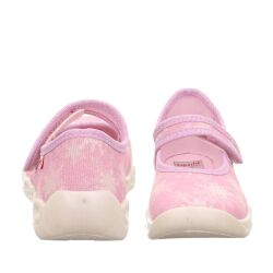 Superfit Mädchen Hausschuh Halbsandale Bubble 1-006271- Weite M III Klett leichter Glitzerlook Gr.23-38