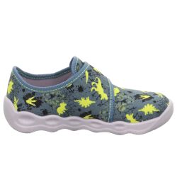 Hausschuhe Dinos Baumwolle Klettverschluss Weite mittel M III Superfit Bubble Gr.23-35