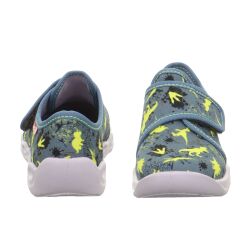 Hausschuhe Dinos Baumwolle Klettverschluss Weite mittel M III Superfit Bubble Gr.23-35