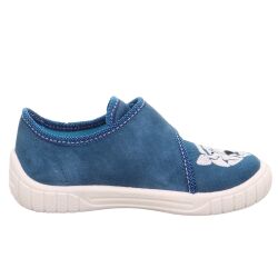 Superfit Hausschuhe Bill Baumwolle Klettverschluss 1-800278-8090 blau Gr.23-38