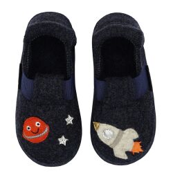 Nanga 2.0 Kinder Hausschuh Rocket Boy Slipper Wolle...