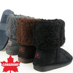 INDIGO kuschelige Boots CANADIANS Stulpe krempelbar 4 Farben Gr.28-35 grau 30